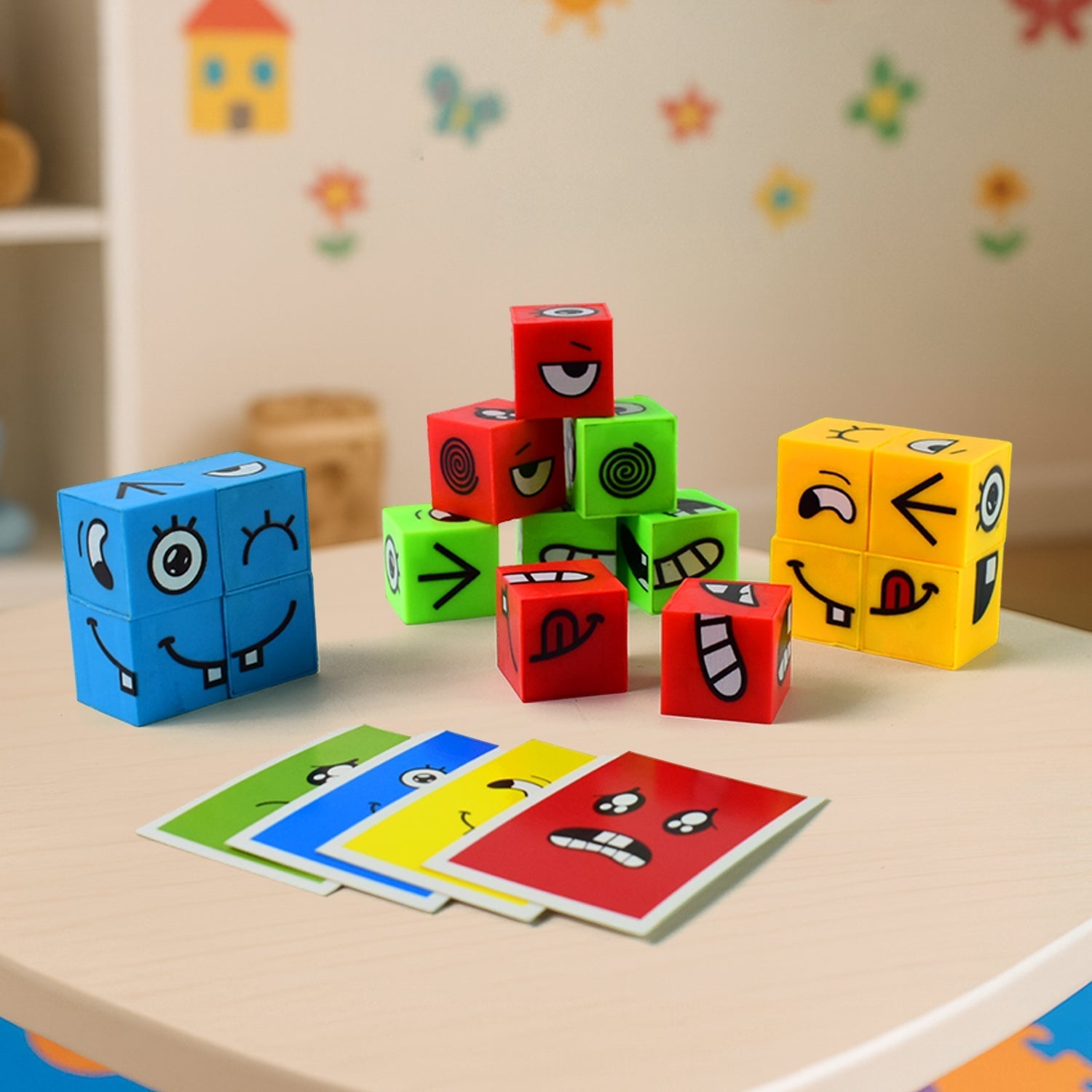 Face Expression Blocks Game Set for Children Face Expression Blocks Game Set for Children